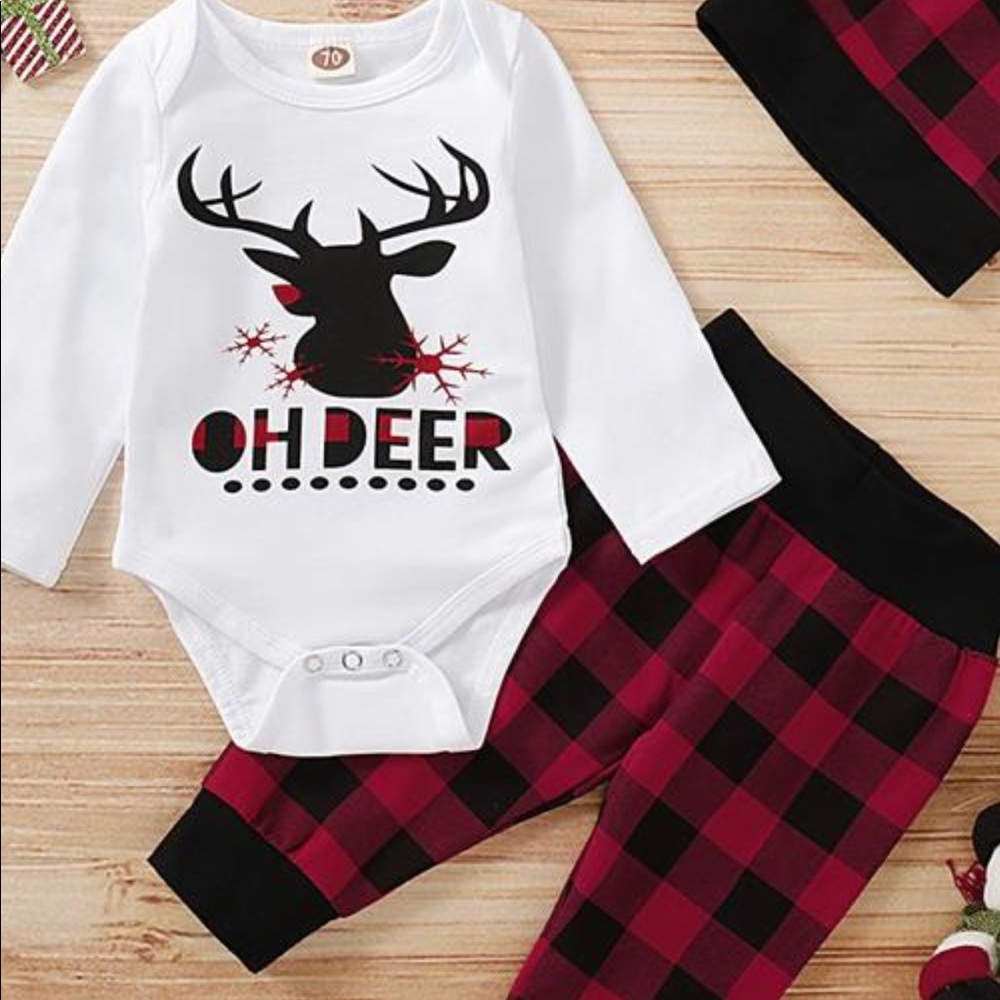 Oh deer pant and onesie